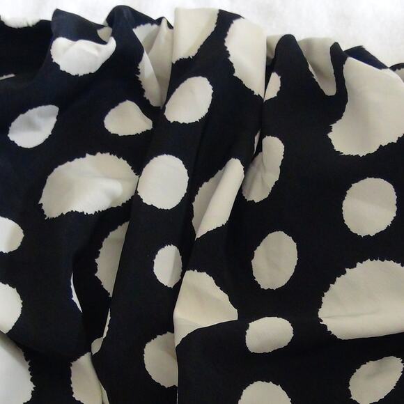 G). VINTAGE Strapless Mini Dress with Polka Dots Black White Size Small - Picture 5 of 6